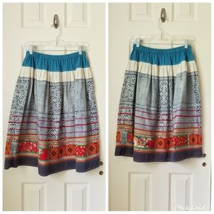 Lucky Brand Tribal design skirt